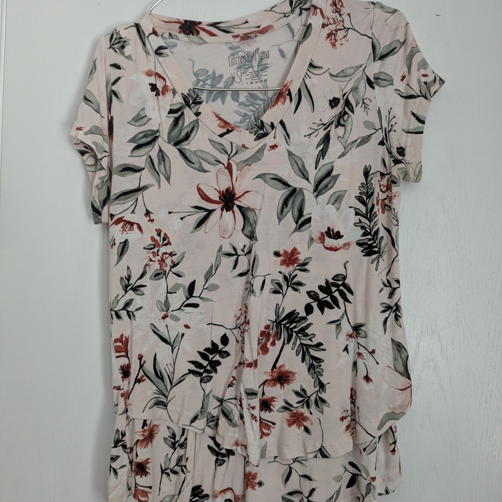 Latched Mama Nursing Floral Print Tee